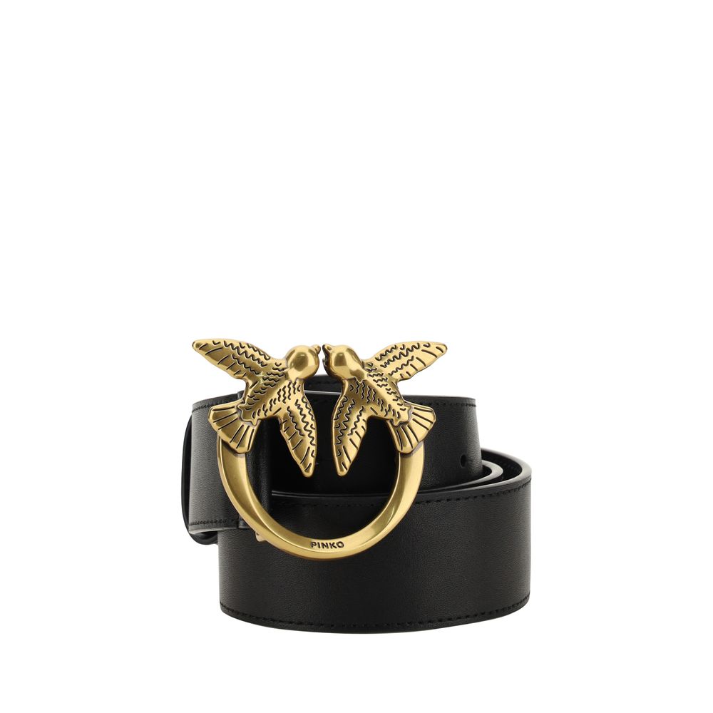 Black Calf Leather Bos Taurus Belt - ventzia