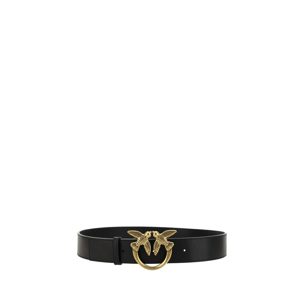 Black Calf Leather Bos Taurus Belt - ventzia