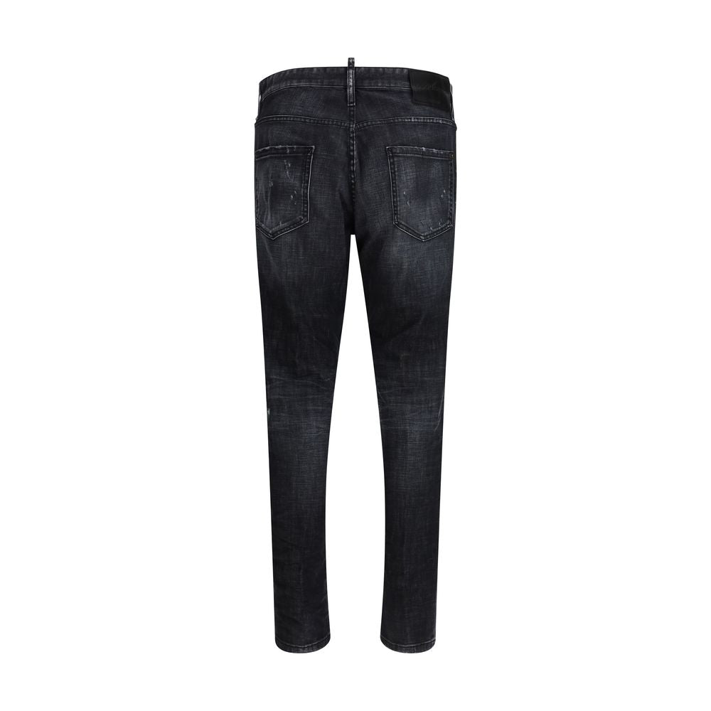 Black Cotton Jeans Denim - ventzia