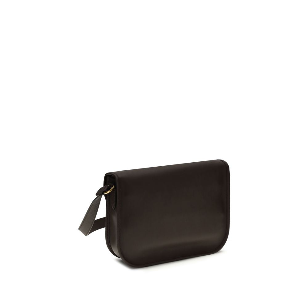 Brown Calf Leather Bos Taurus Shoulder Bag - ventzia