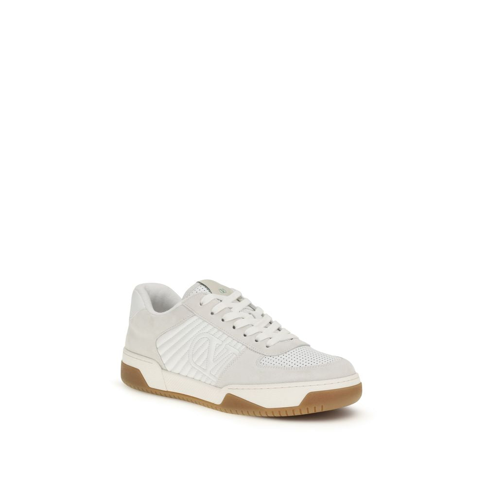 White Calf Leather Bos Taurus Athletic Sneakers - ventzia