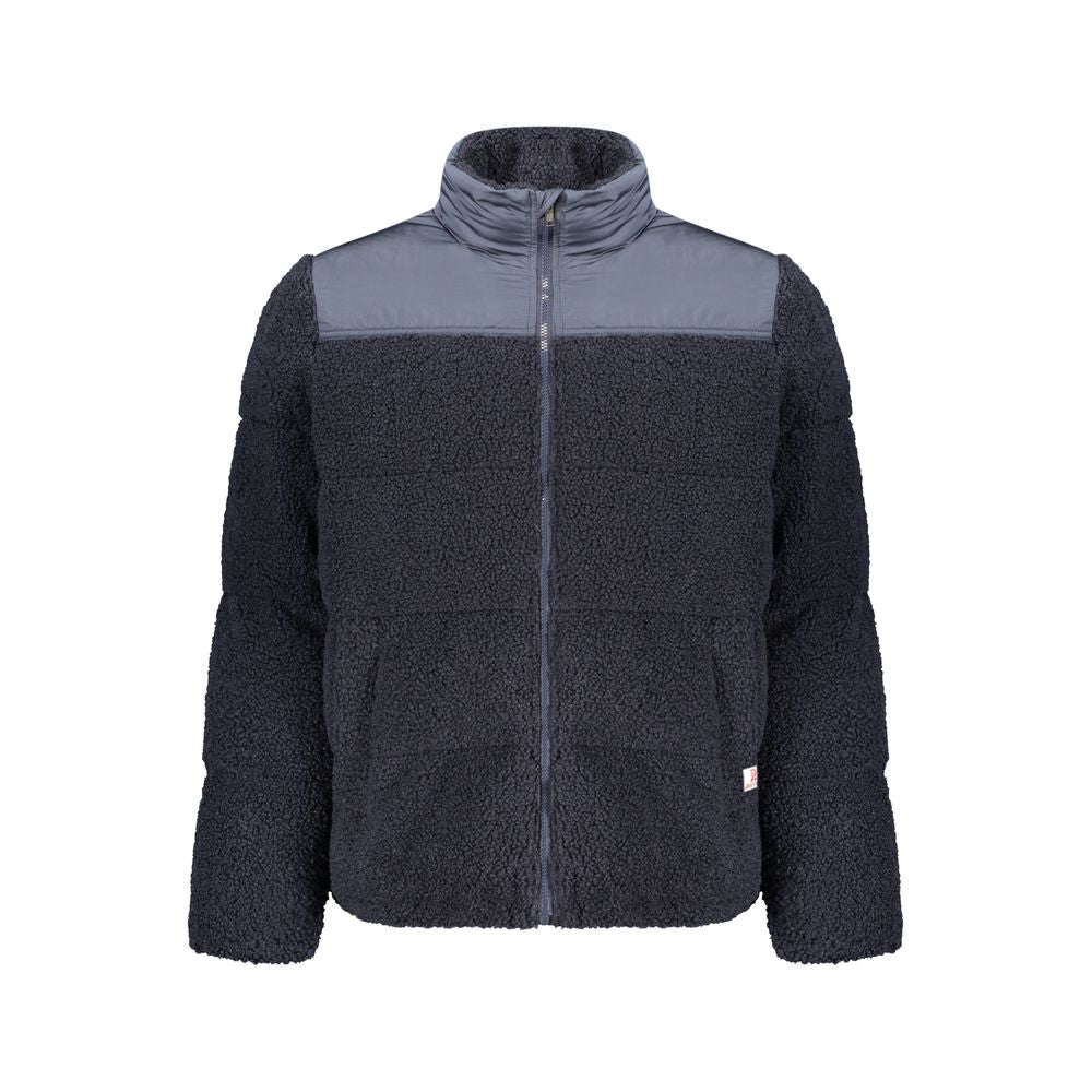 Blue Polyester Men's Jacket - ventzia