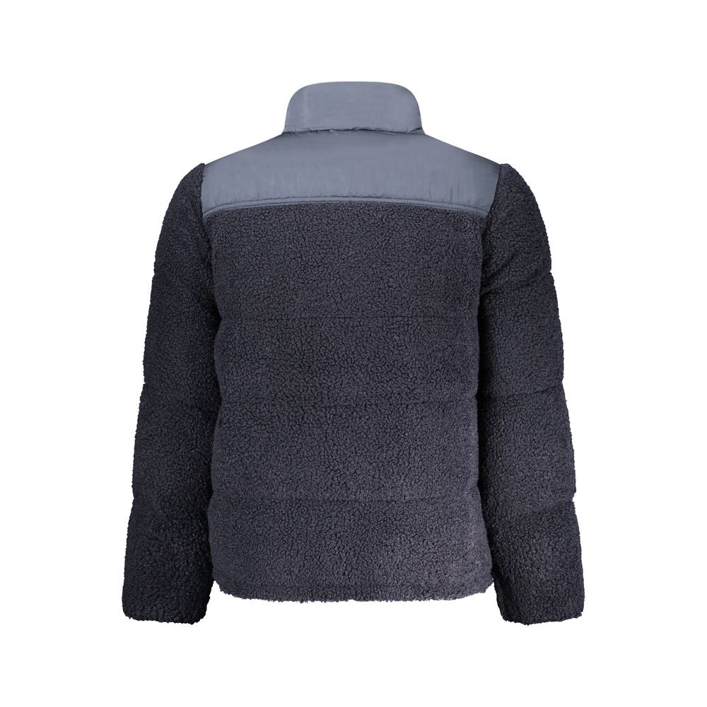 Blue Polyester Men's Jacket - ventzia