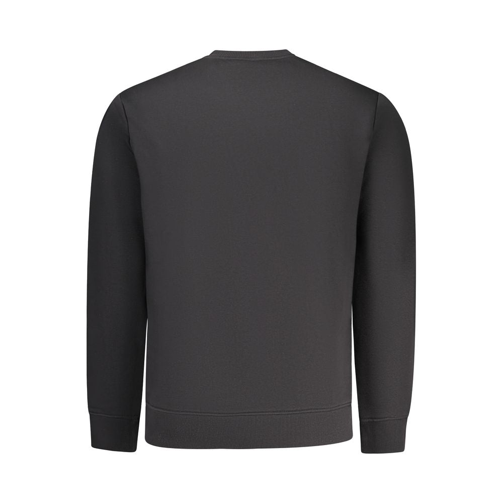 Black Polyester Men's Sweatshirt - ventzia