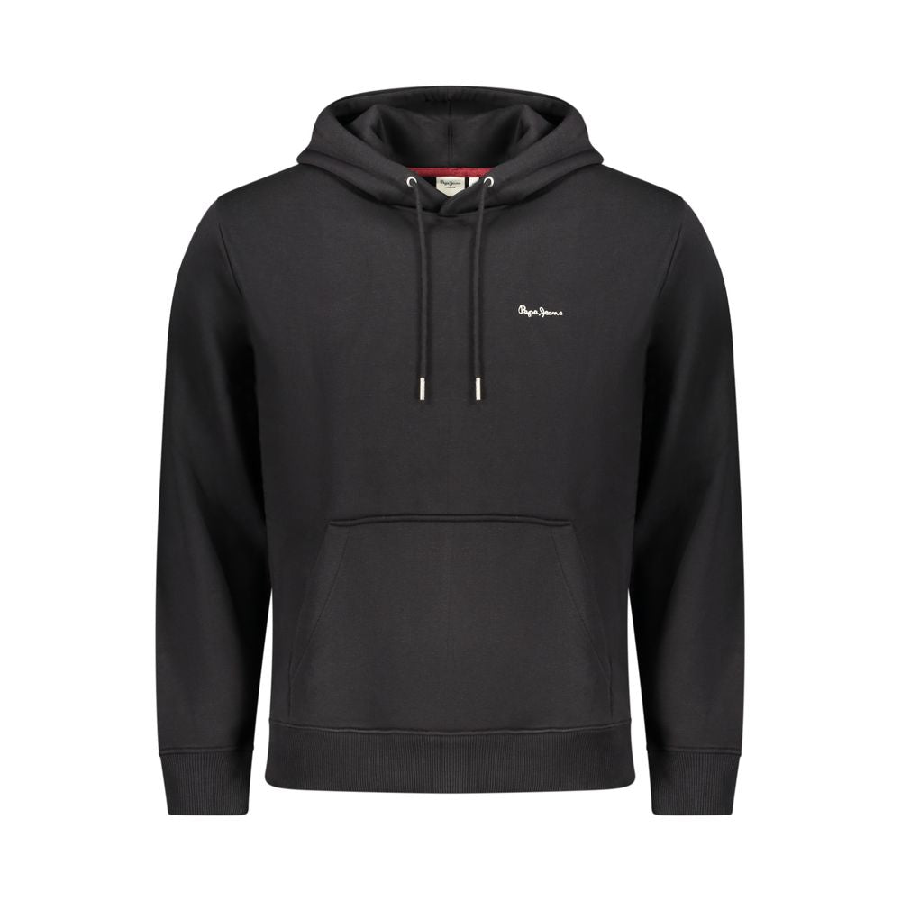 Black Polyester Men's Sweatshirt - ventzia