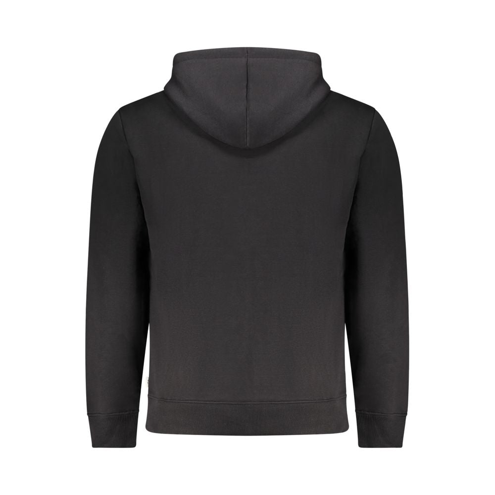 Black Polyester Men's Sweatshirt - ventzia
