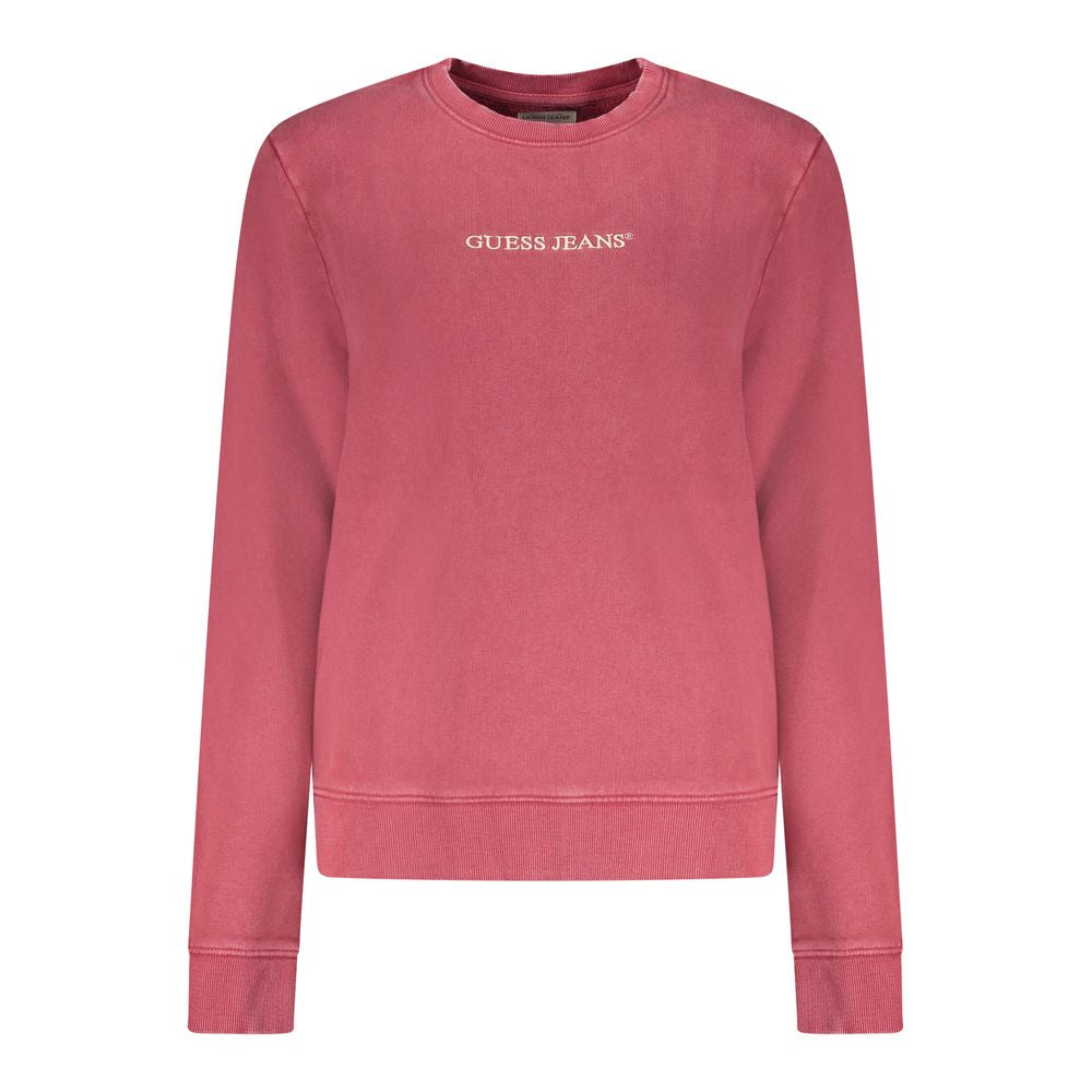 Red Cotton Women Sweatshirt - ventzia