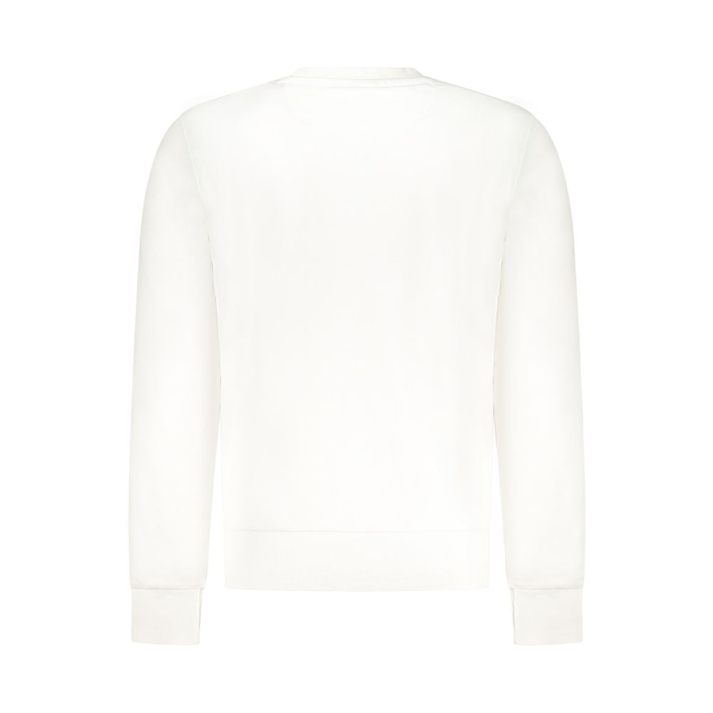 White Cotton Men's Sweatshirt - ventzia