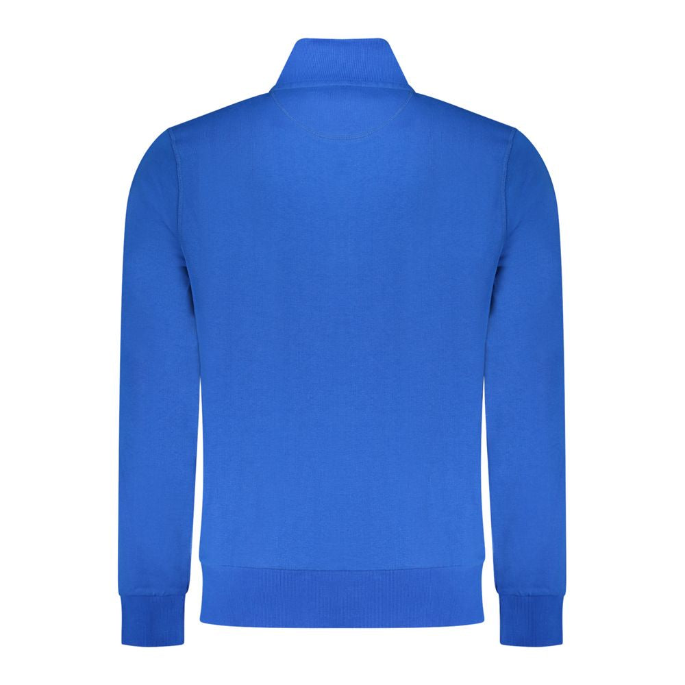 Blue Cotton Men Sweatshirt - ventzia