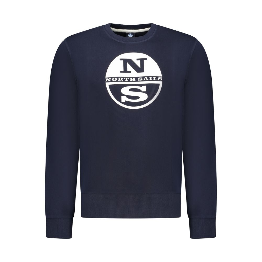 Blue Cotton Men Sweatshirt - ventzia