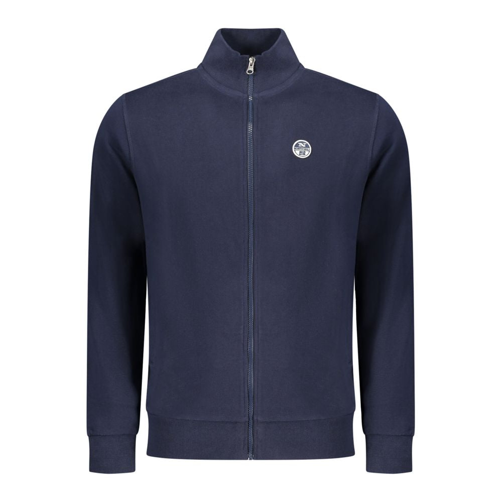 Blue Cotton Men Sweatshirt - ventzia