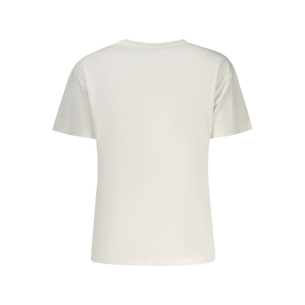 White Cotton Women T-Shirt - ventzia