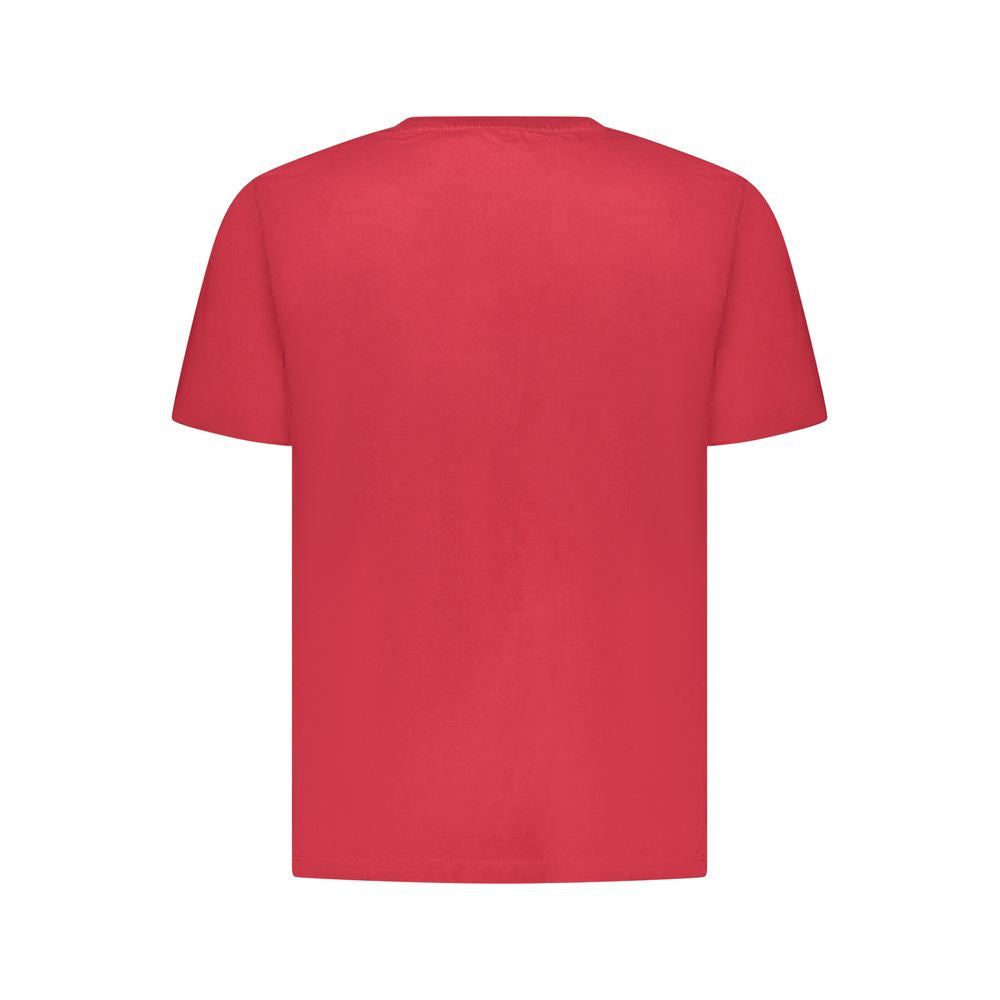 Red Cotton Men T-Shirt - ventzia