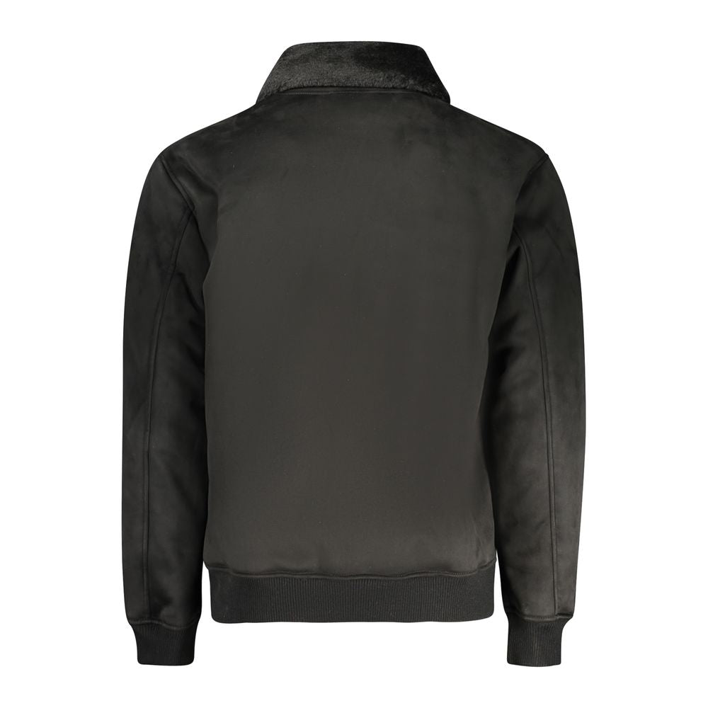 Nero Poliuretano Men Jacket - ventzia