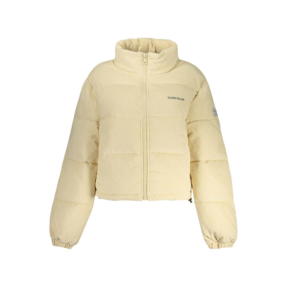 Beige Polyester Women's Jacket - ventzia