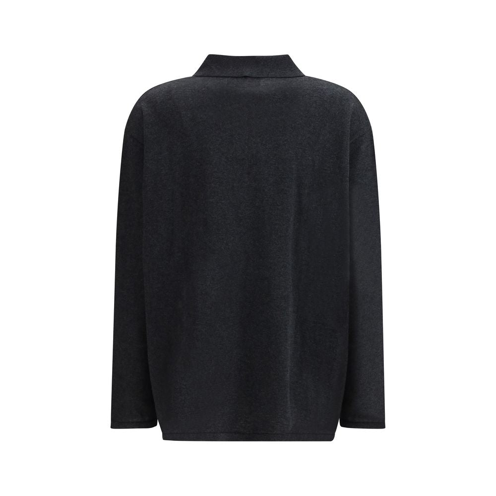Gray Cotton Sweatshirt - ventzia