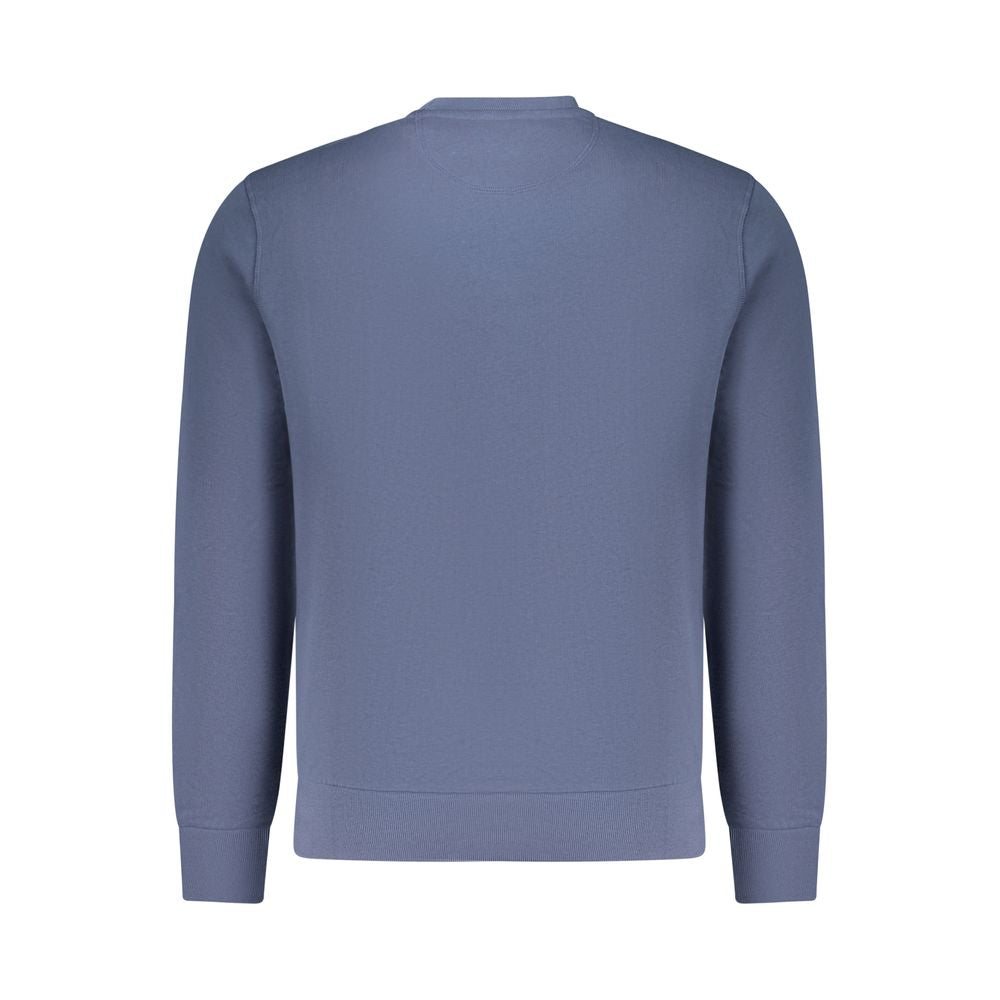 Blue Cotton Men Sweatshirt - ventzia