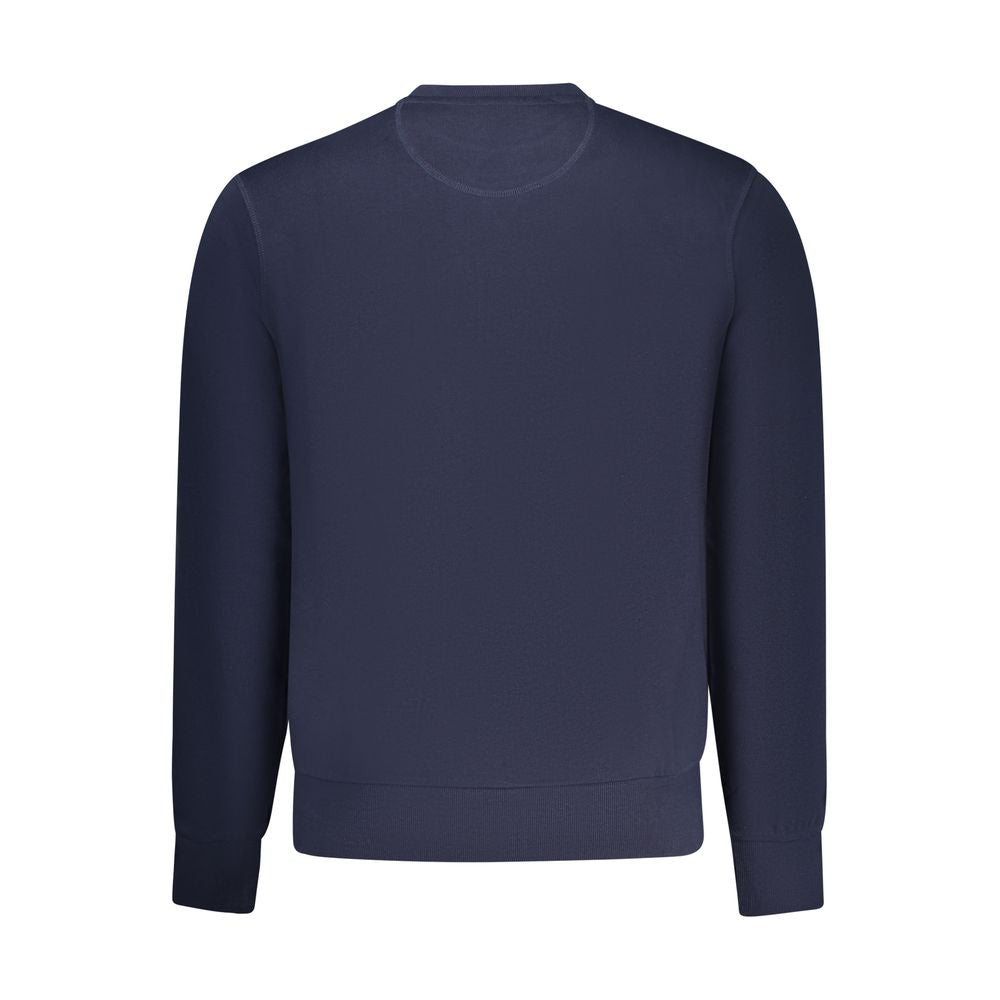 Blue Cotton Men's Sweatshirt - ventzia