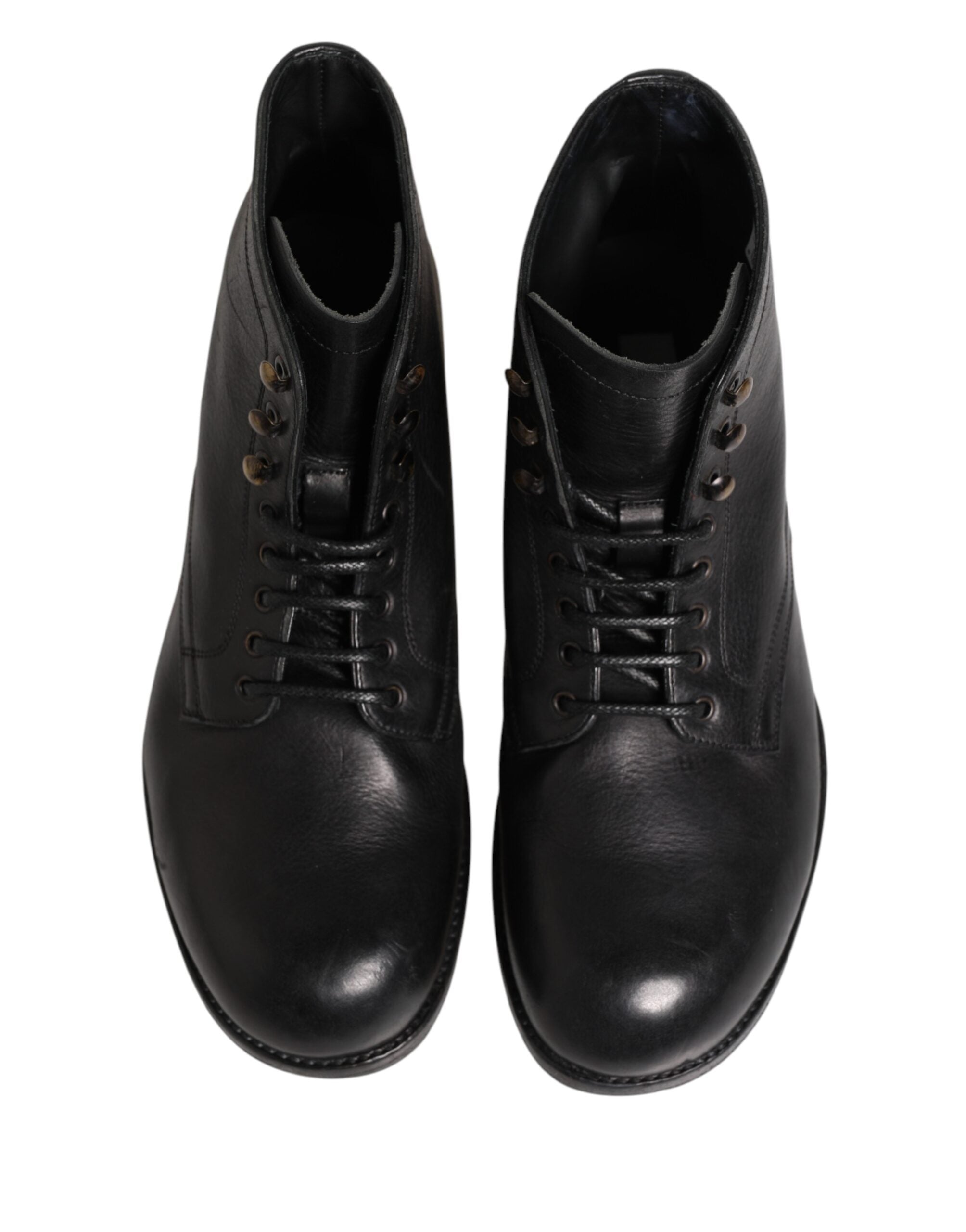 Black Lace Up Short Ankle Boots Men Shoes - ventzia