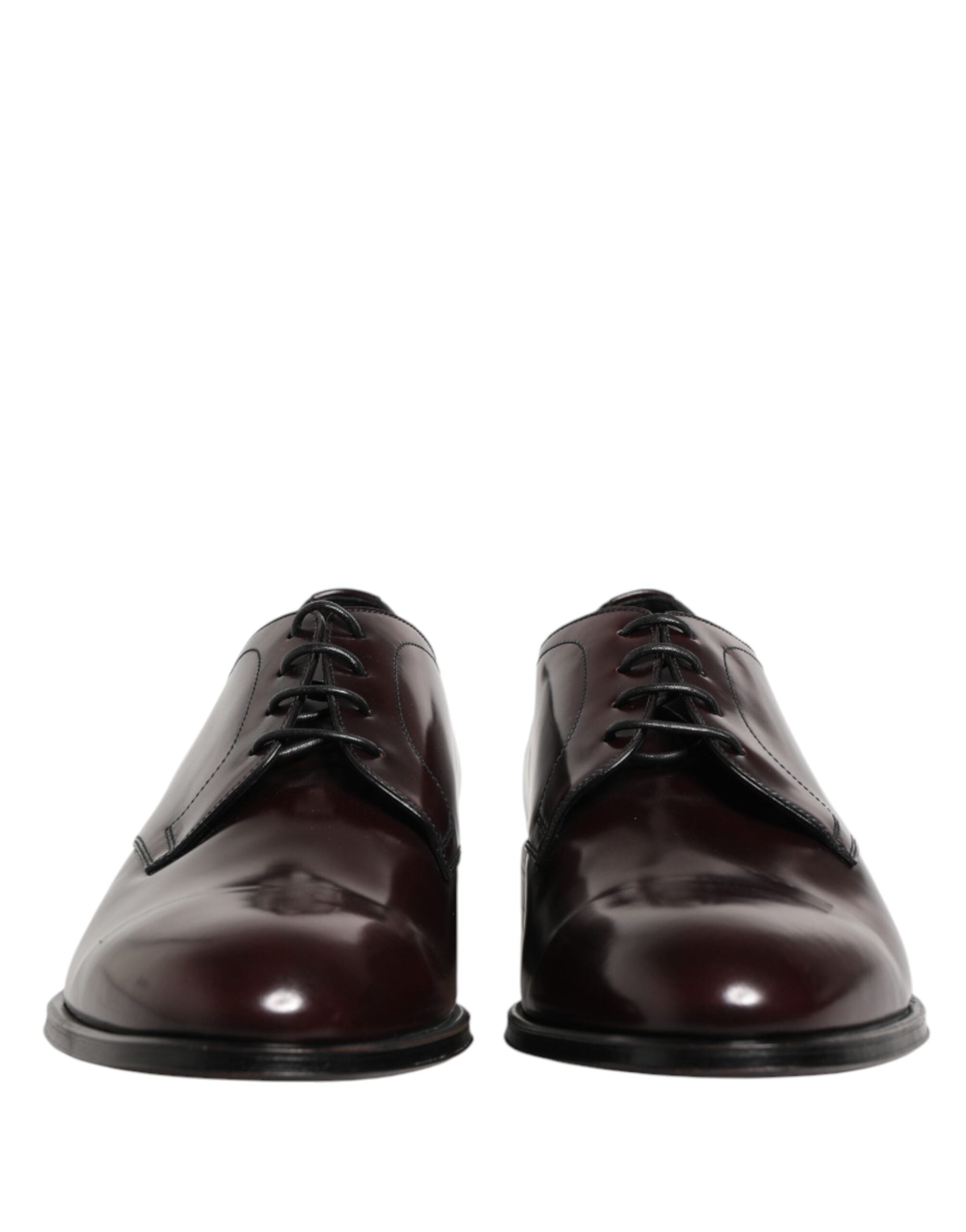Black Lace Up Leather Dress Derby Men Shoes - ventzia
