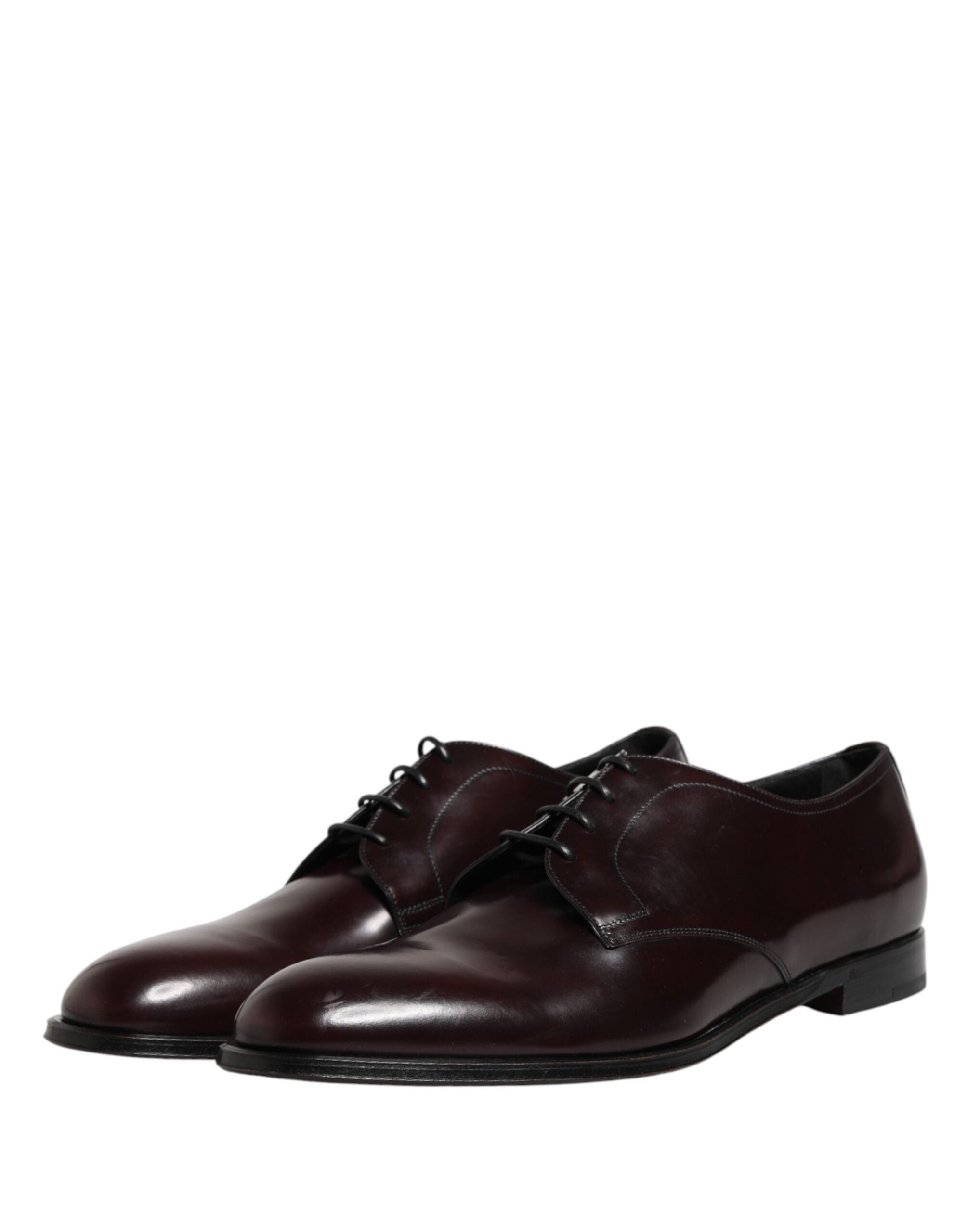 Black Lace Up Leather Dress Derby Men Shoes - ventzia