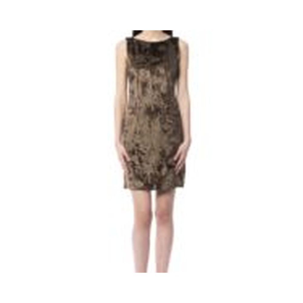 Brown Viscose Casual Dress - ventzia