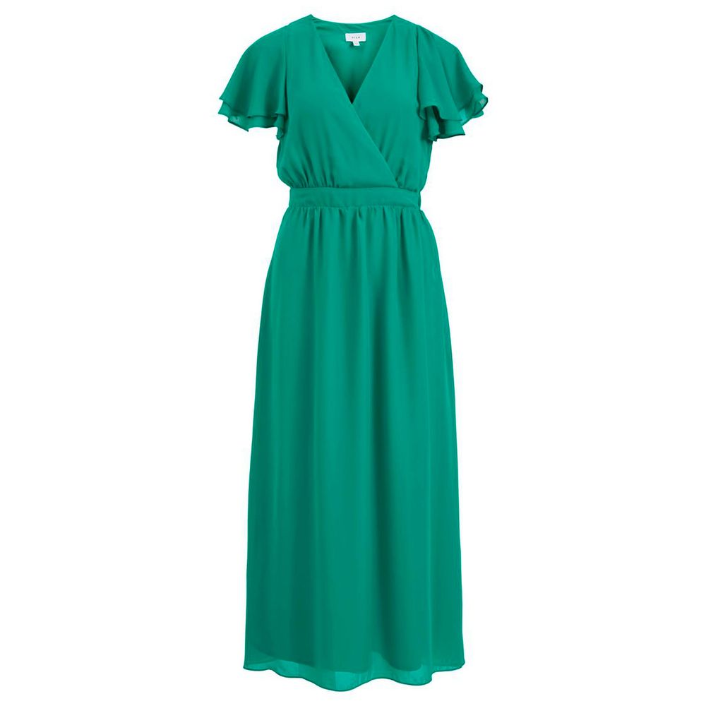 Bicolor Polyester Casual Dress