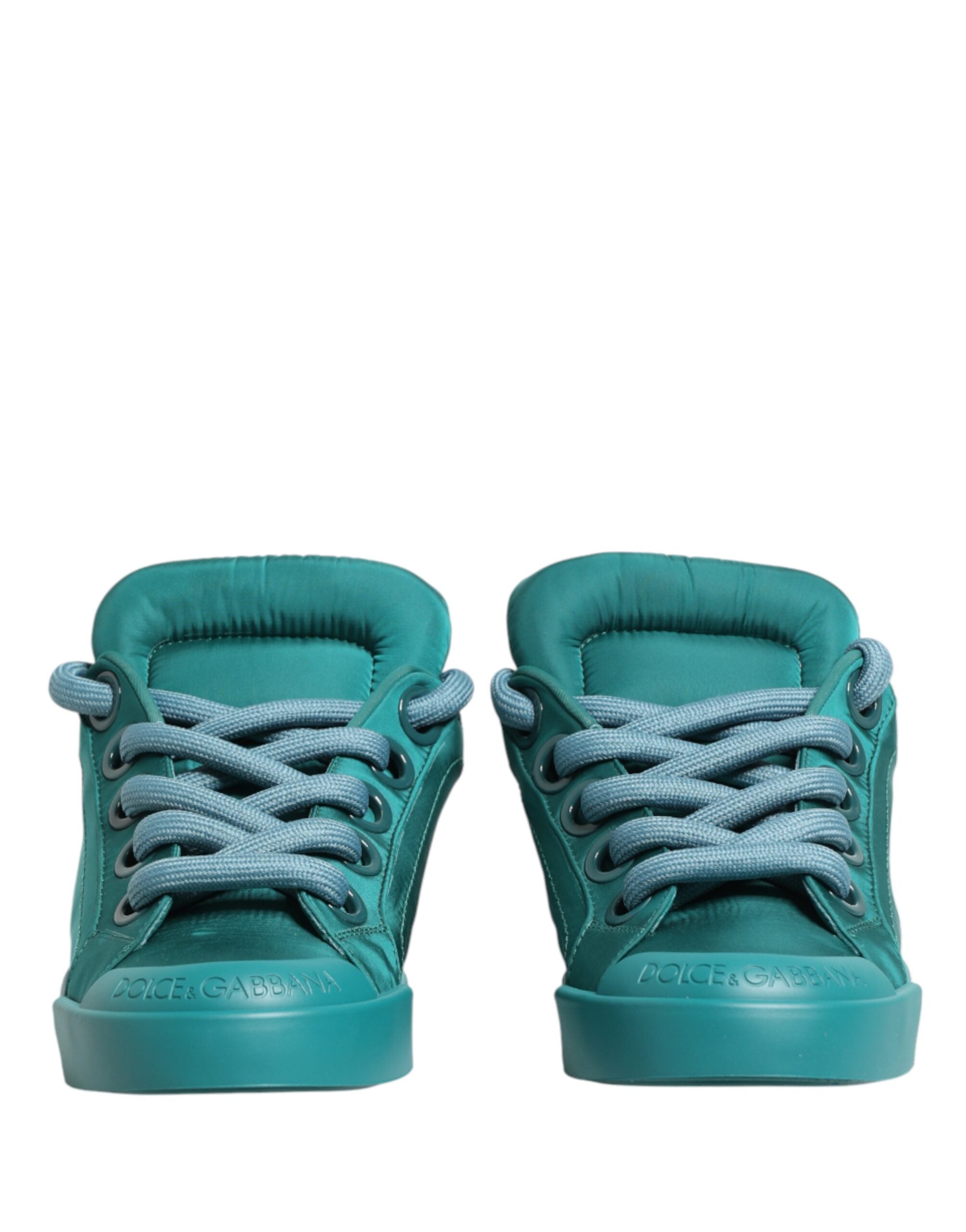 Teal Portofino Men Low Top Sneakers Shoes - ventzia