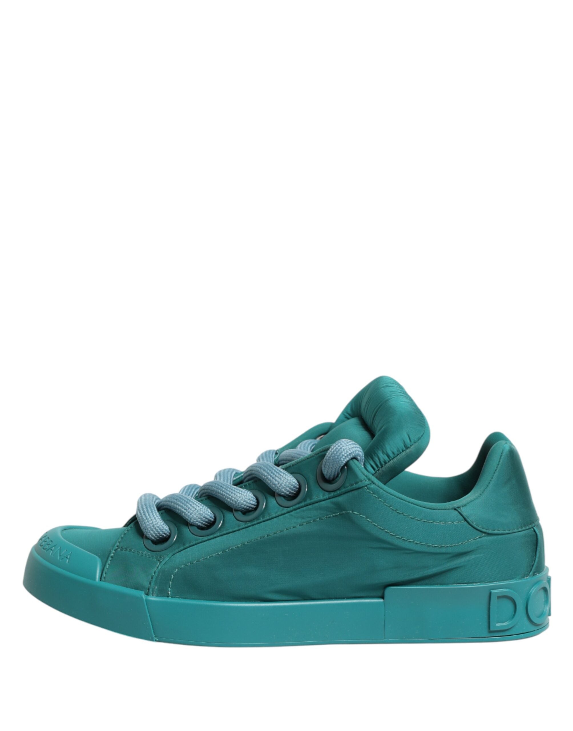 Teal Portofino Men Low Top Sneakers Shoes - ventzia