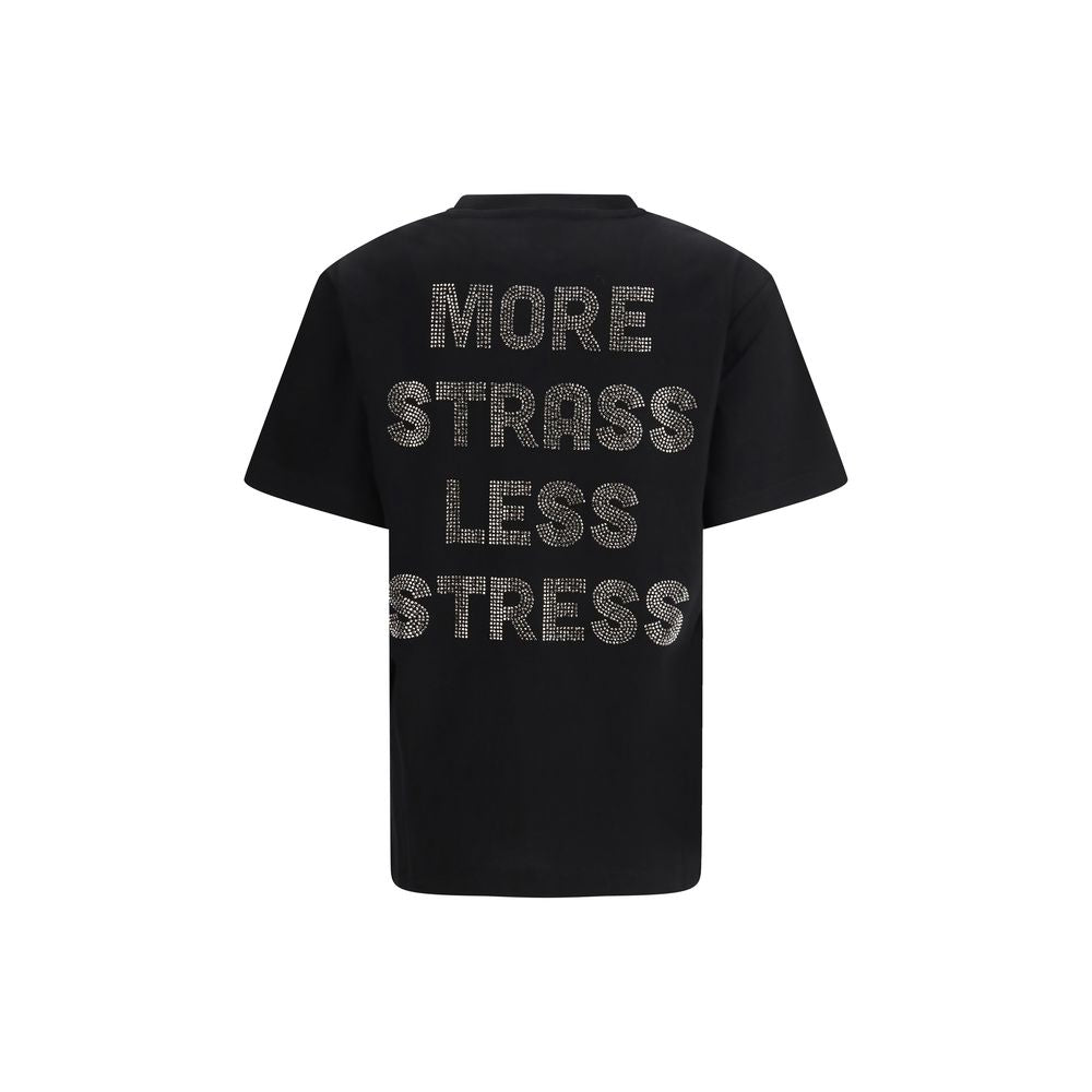 Black Cotton T-Shirt - ventzia