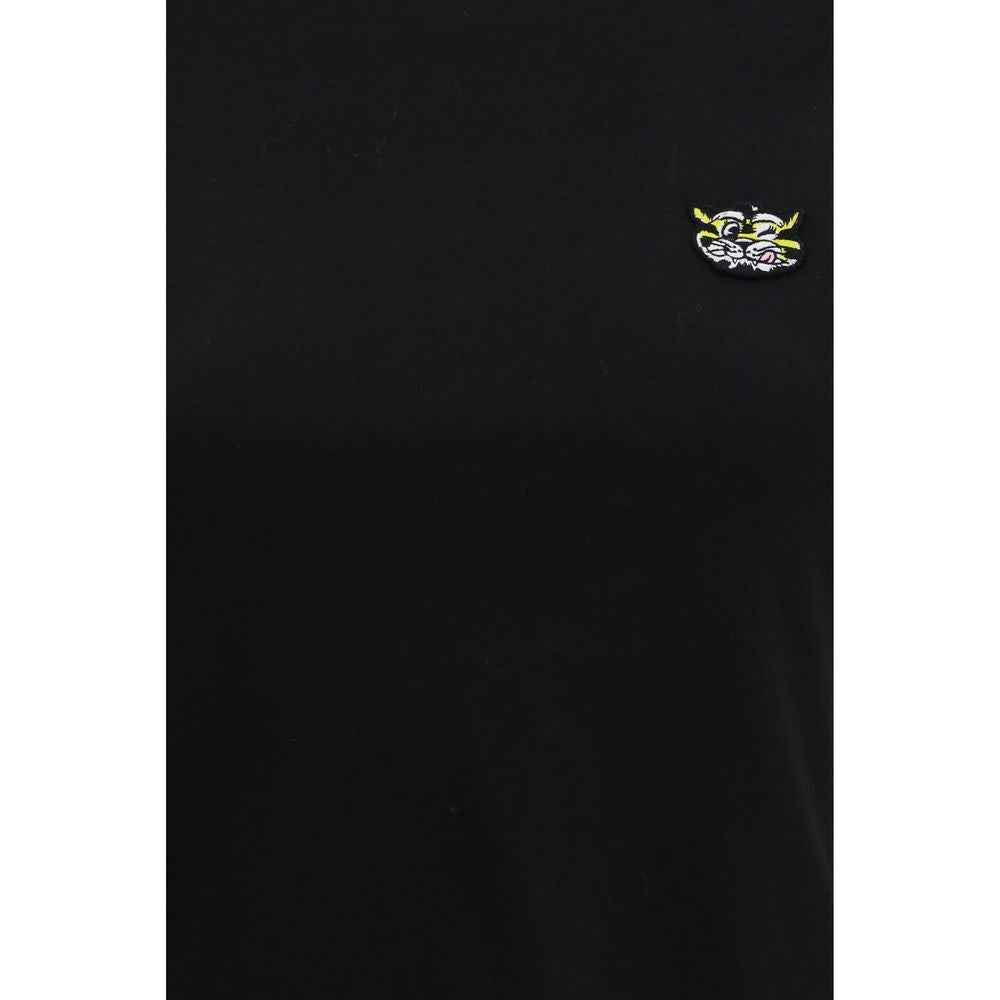 Black Cotton T-Shirt - ventzia