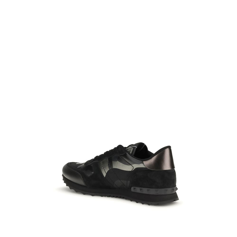 Black Calf Leather Bos Taurus Athletic Sneakers - ventzia