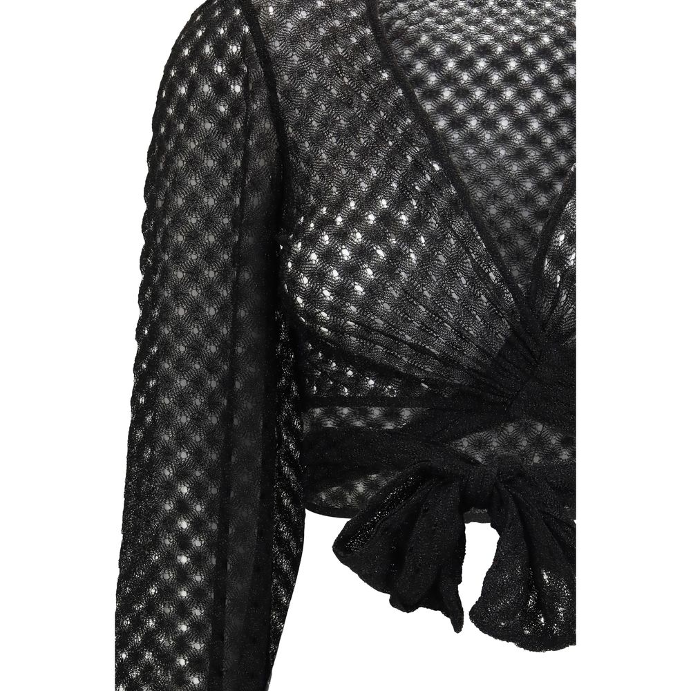 Black Rayon Top - ventzia