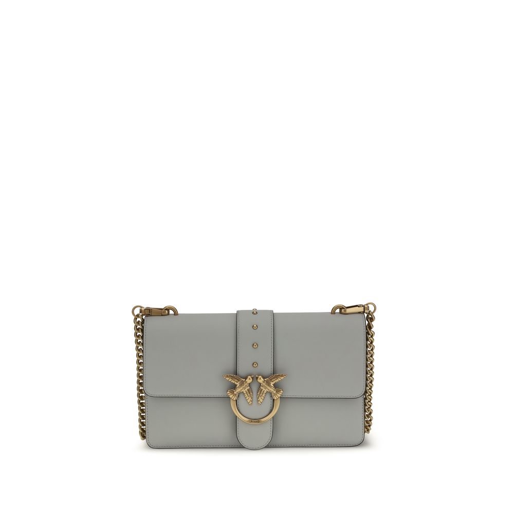 Gray Calf Leather Bos Taurus Shoulder Bag - ventzia