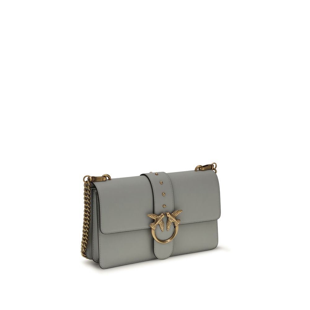 Gray Calf Leather Bos Taurus Shoulder Bag - ventzia