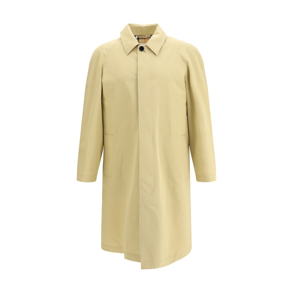 Beige Cotton Trench Coat - ventzia