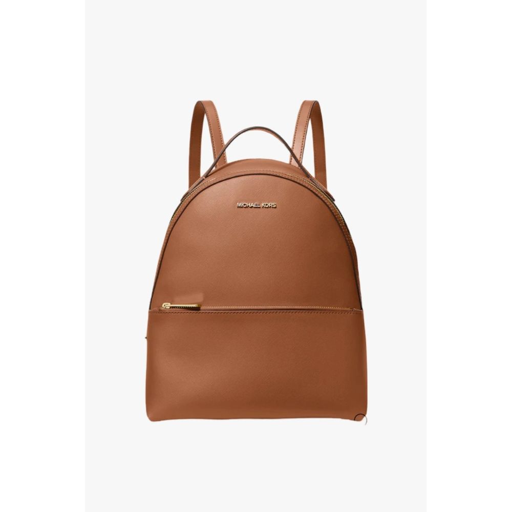 Brown Leather Backpack - ventzia