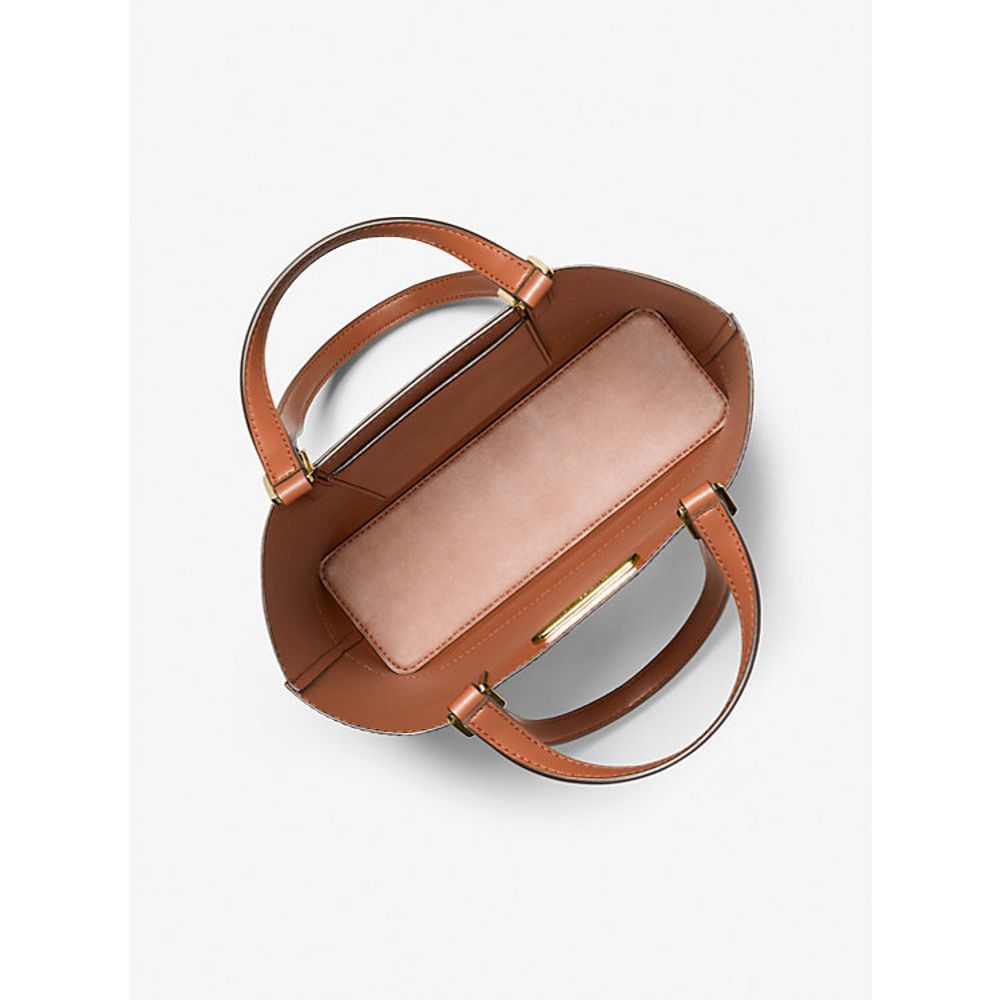 Brown Leather Tote Bag - ventzia