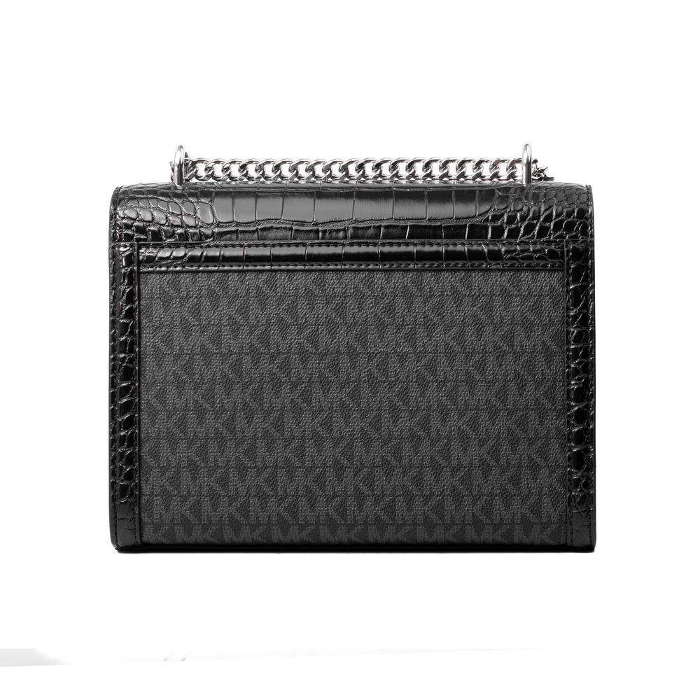 Black Canvas Crossbody Bag - ventzia