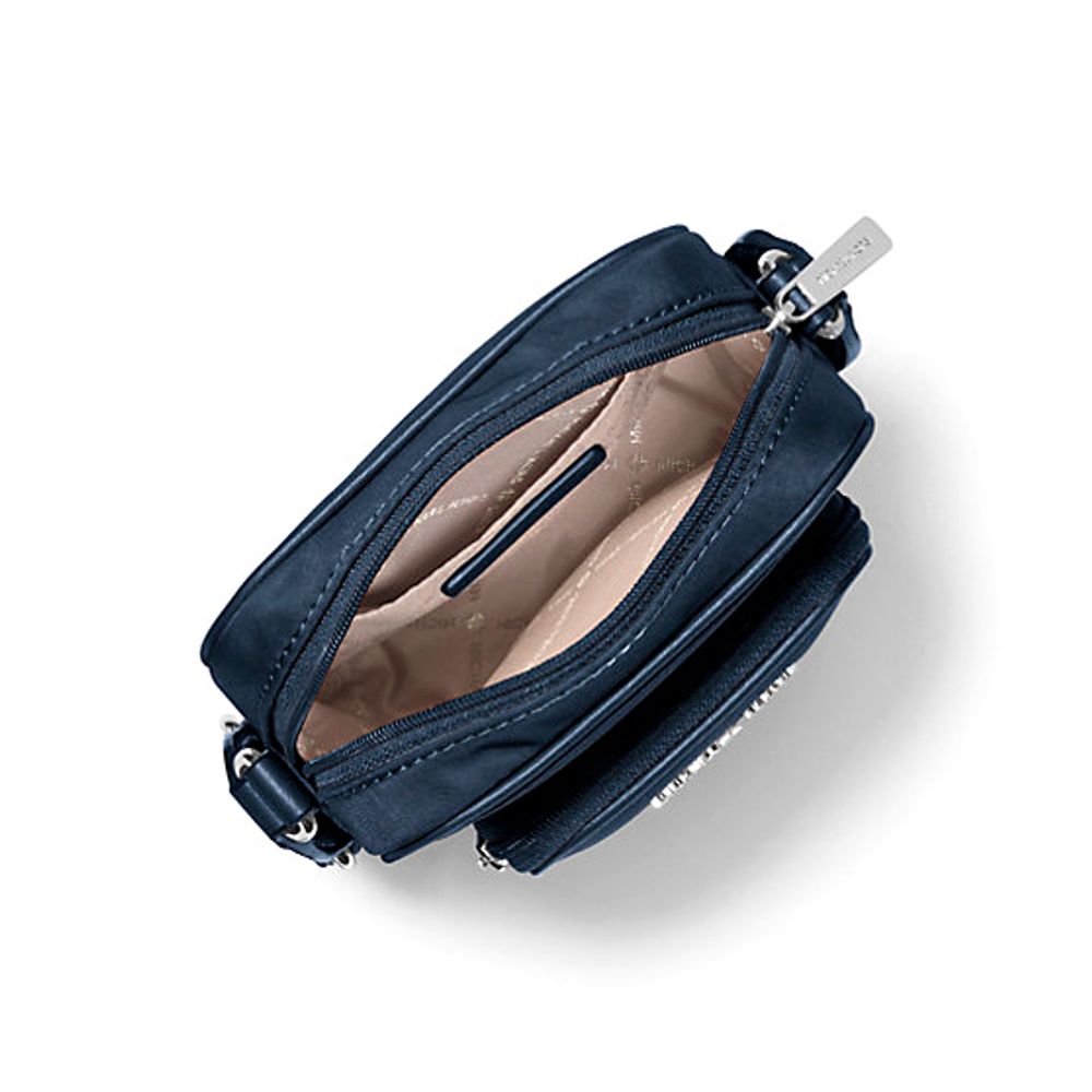 Blue Nylon Crossbody Bag - ventzia