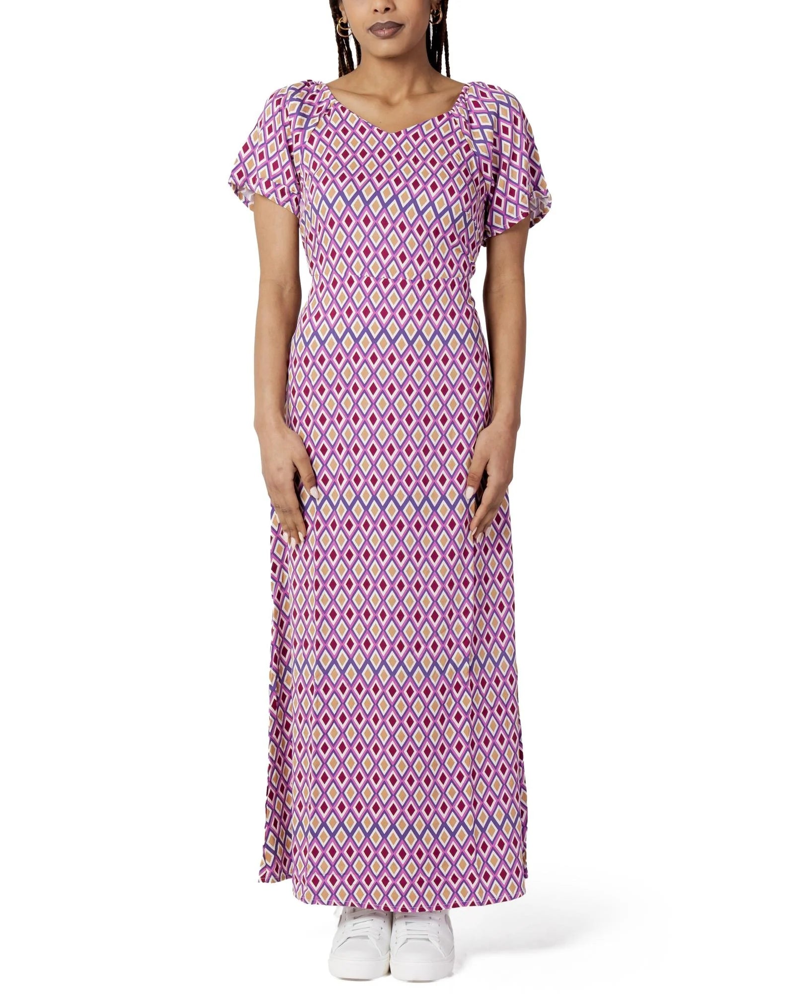 Multicolor Viscose Casual Dress - ventzia