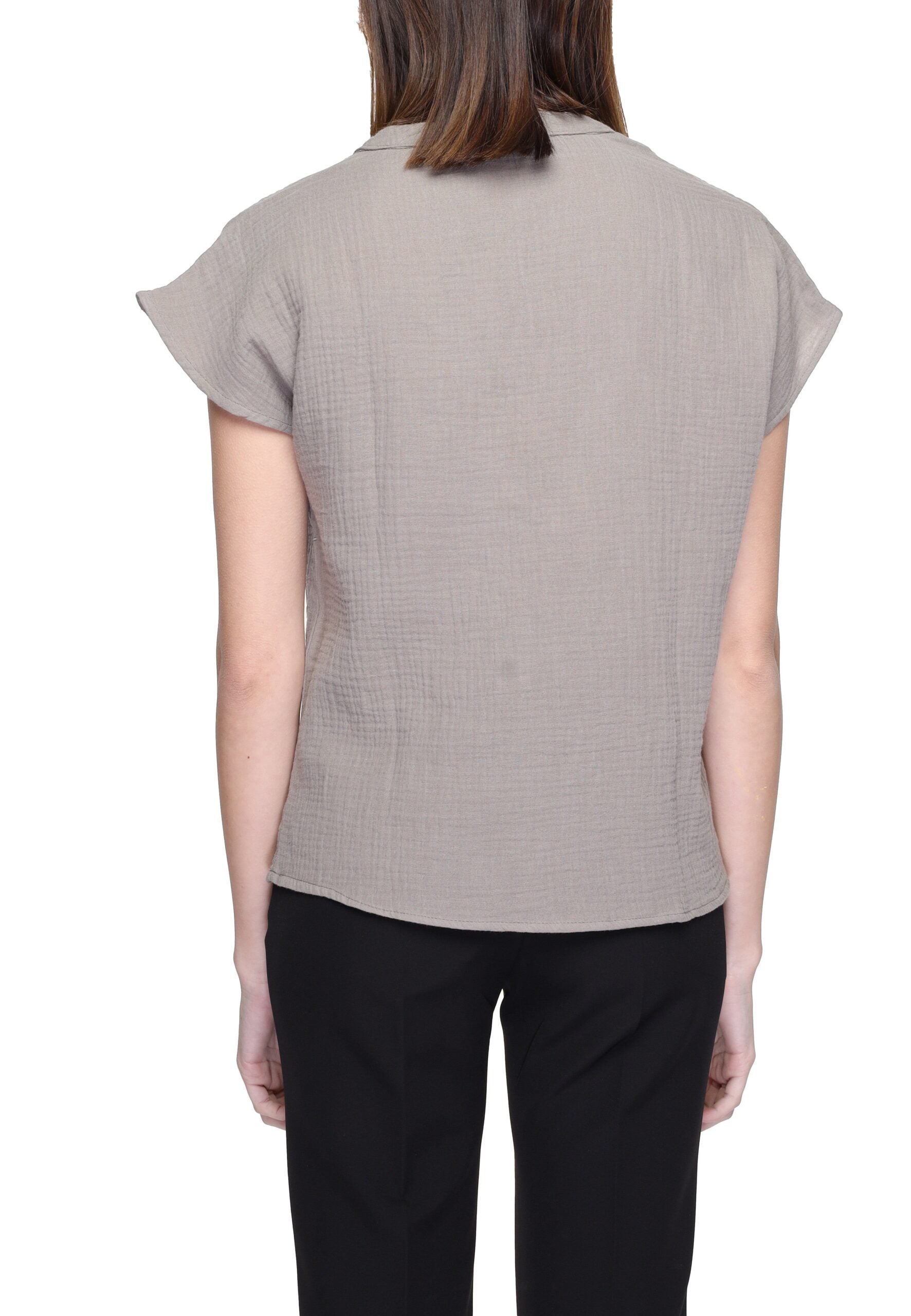 Beige Cotton Blouse