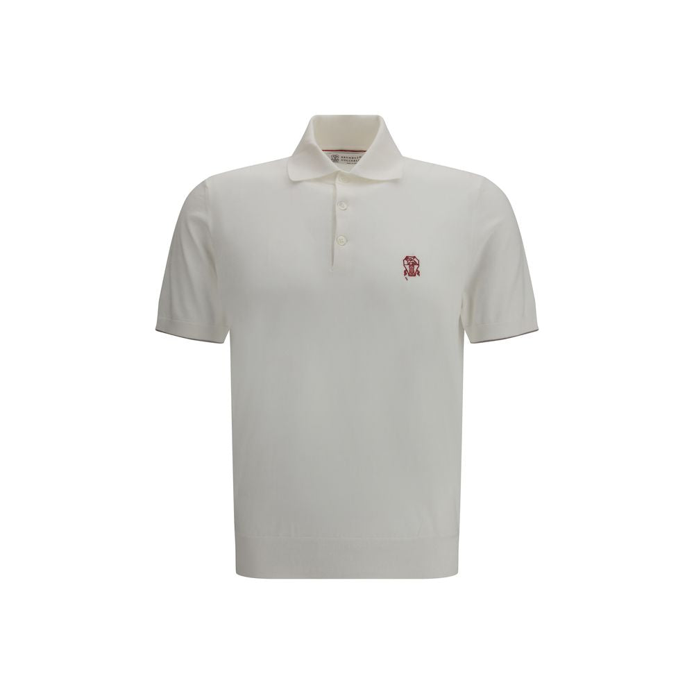 White Cotton Polo Shirt - ventzia