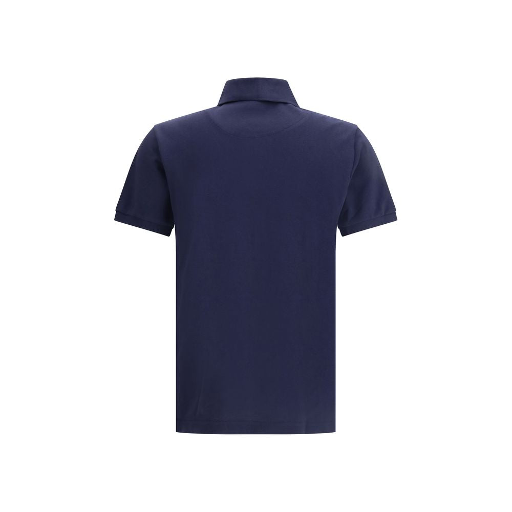 Blue Cotton Polo Shirt - ventzia