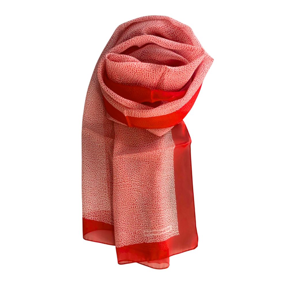 Red Silk Women Scarf - ventzia