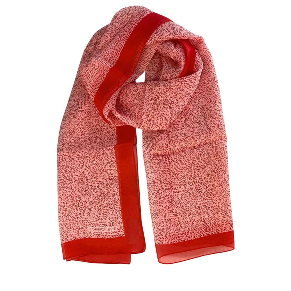 Red Silk Women Scarf - ventzia
