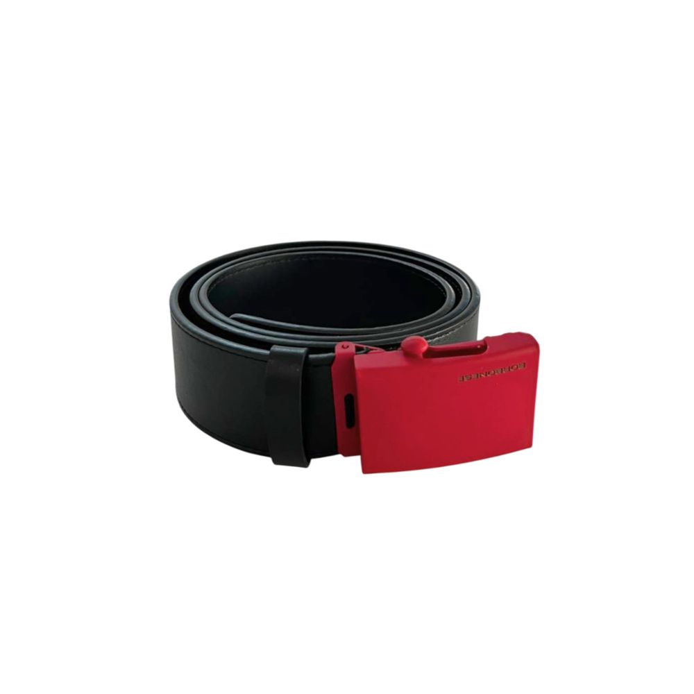 Black Leather Men Belt - ventzia