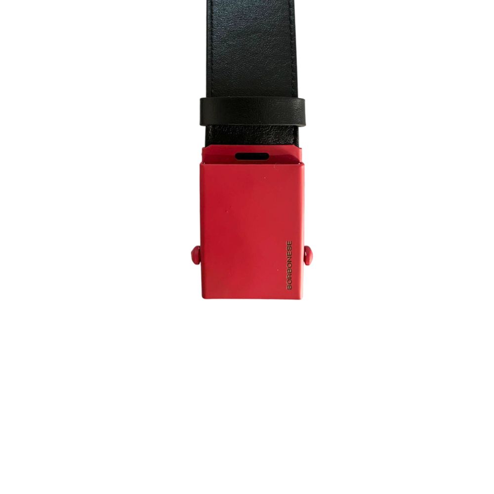 Black Leather Men Belt - ventzia