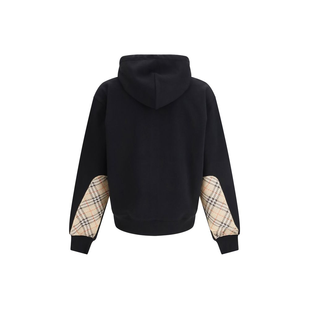 Black Cotton Sweatshirt - ventzia
