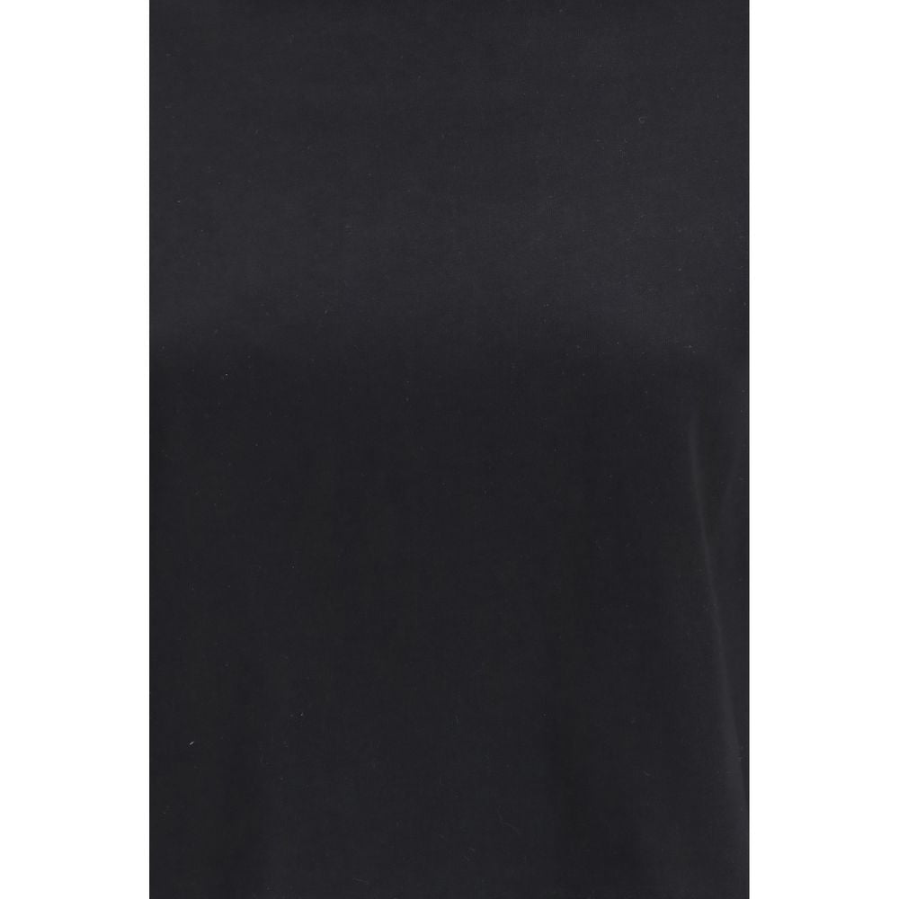Black Cotton Long Sleeve T-Shirt - ventzia
